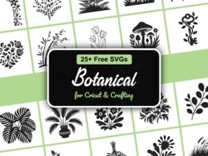 Free botanical SVG bundle for DIY crafting — 27 nature inspired cut files for Cricut and Silhouette