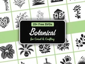 Free botanical SVG bundle for DIY crafting — 27 nature inspired cut files for Cricut and Silhouette