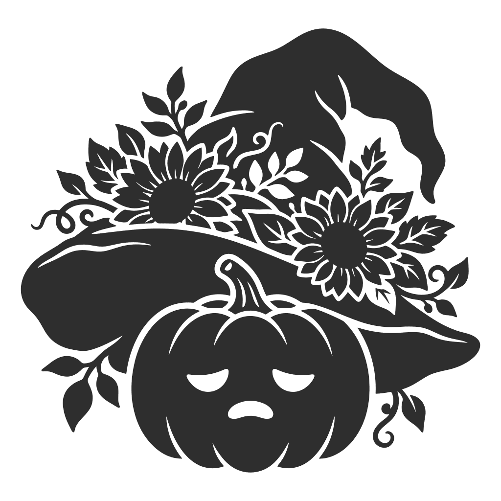 pumpkin flower svg