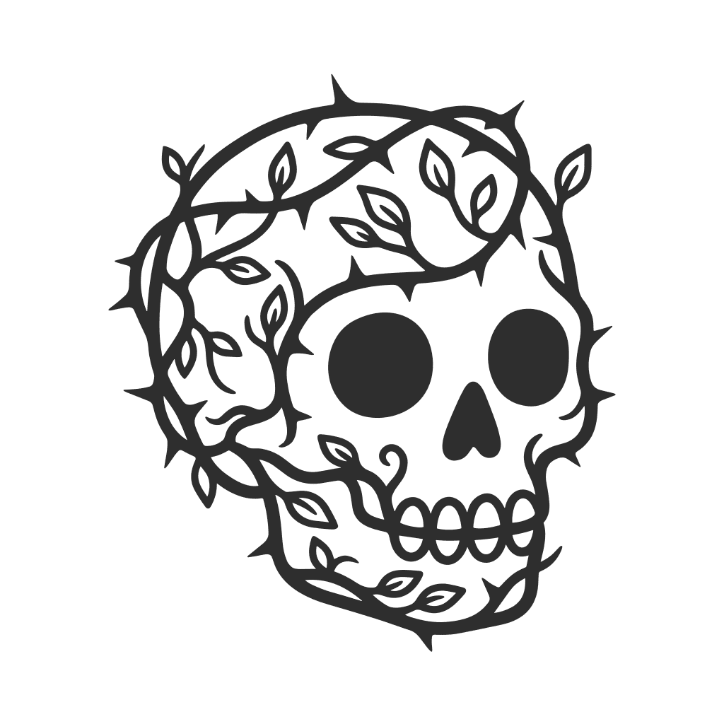 gothic floral svg for cricut